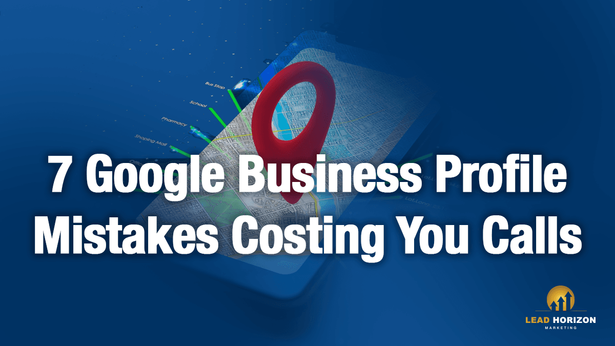 Home service owner fixing Google Business Profile mistakes on a laptop