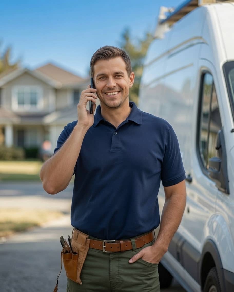 Guy on the phone near his car
